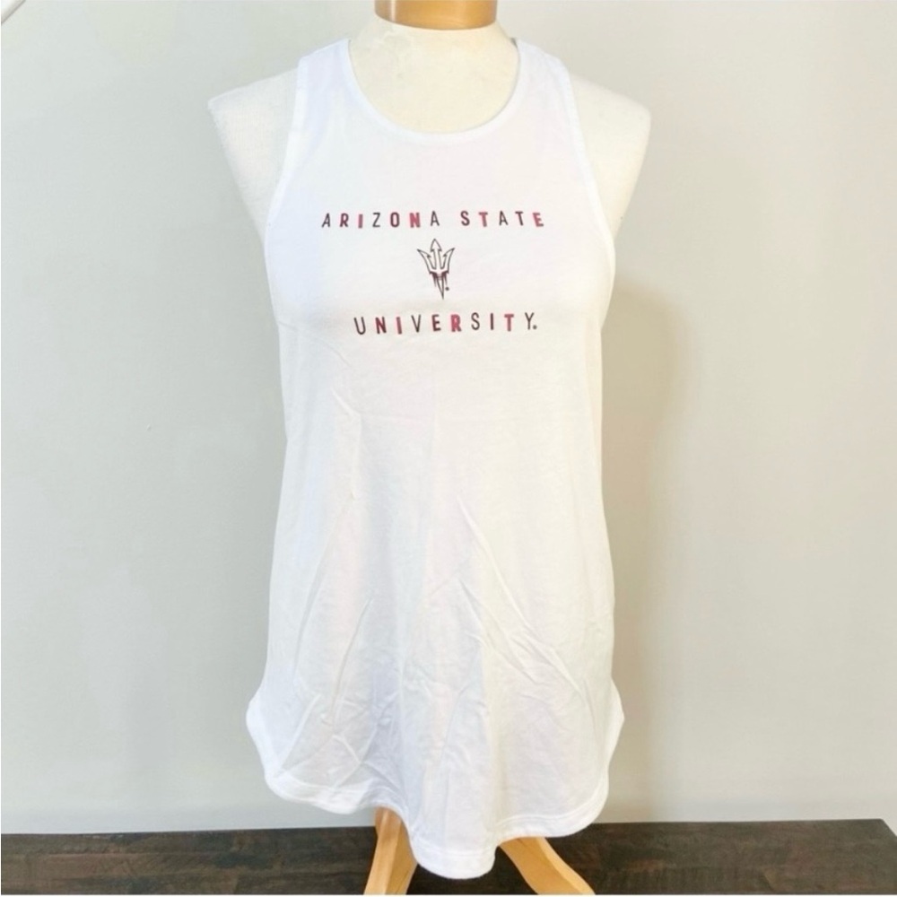 ADIDAS Women’s Arizona State University Muscle Tank White Size Medium